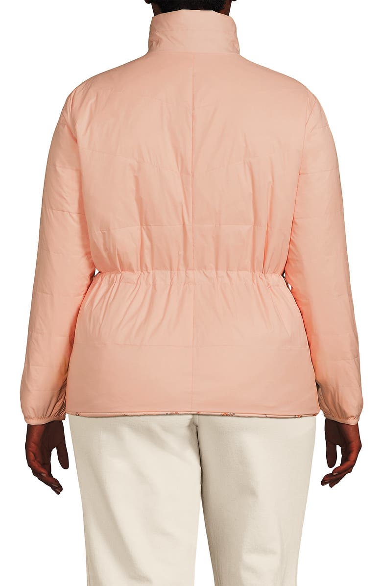 Lands' End Wanderweight Reversible Packable Down Jacket, Alternate, color, Pink/Oyster Pink Floral