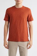BOSS Thompson Logo Jacquard Cotton T-Shirt