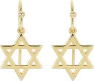 ATHRA LUXE Star of David Drop Earrings