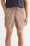 90 DEGREE BY REFLEX Crinkle Creed 7-Inch Cargo Shorts