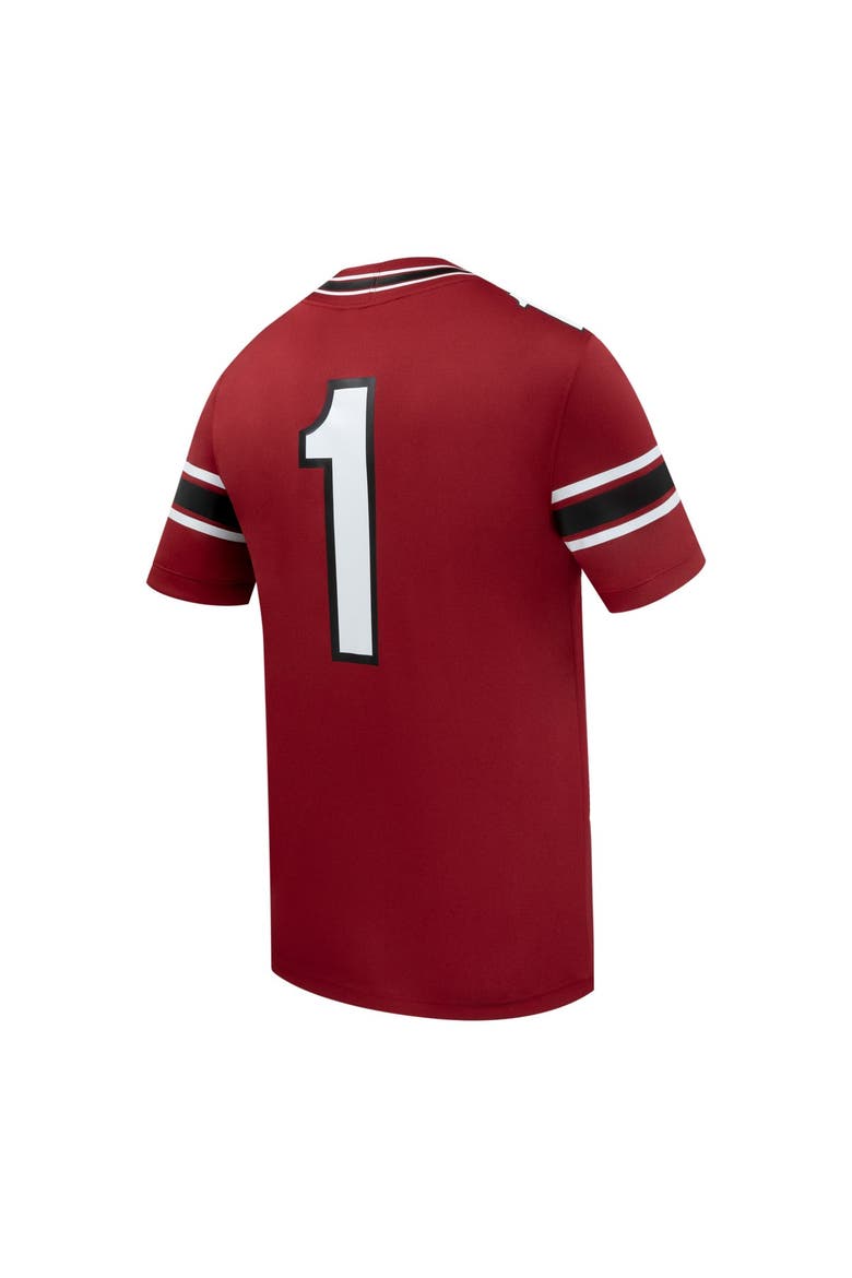 Men's Nike #1 Garnet South Carolina Gamecocks Home Replica Football Jersey, Alternate, color, Garnet
