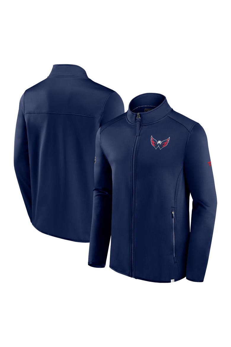 Men's Fanatics  Navy Washington Capitals Authentic Pro Full-Zip Jacket, Alternate, color, Navy