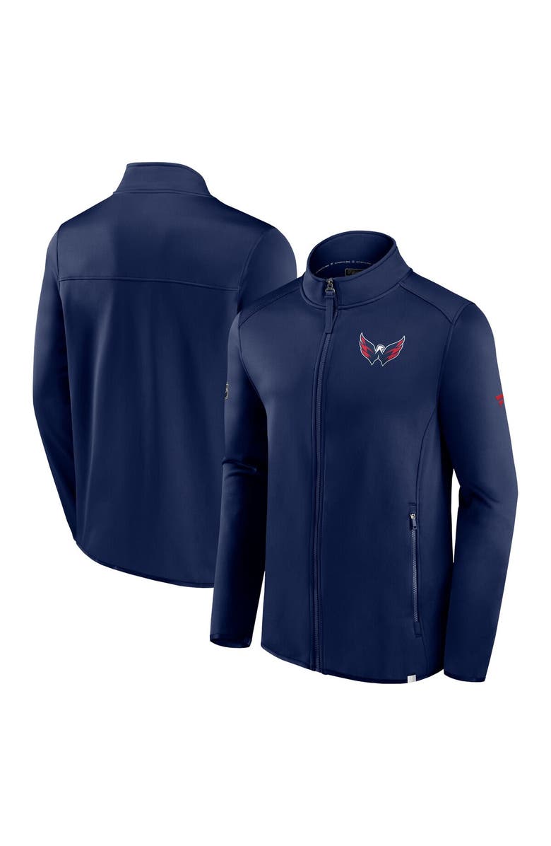 FANATICS Men's Fanatics Navy Washington Capitals Authentic Pro Full-Zip Jacket, Alternate, color, Navy