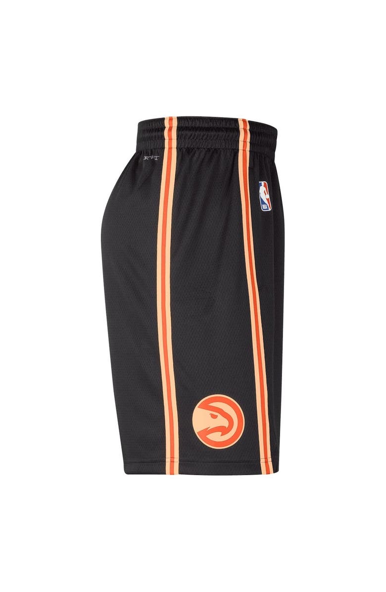 Nike Men's Nike Black Atlanta Hawks 2022/23 City Edition Swingman Shorts, Alternate, color, 