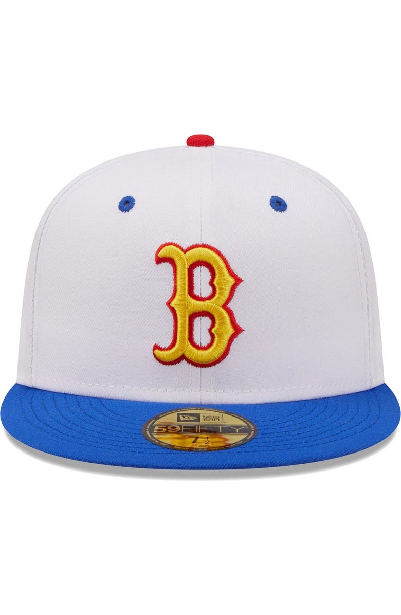 New Era Men's New Era White/Royal Boston Red Sox 2004 World Series Champions Cherry Lolli 59FIFTY Fitted Hat, Alternate, color, 