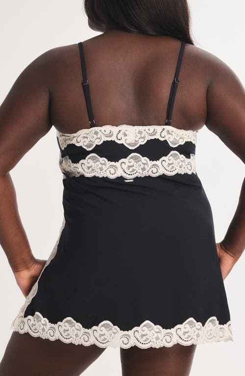 Savage X Fenty Swirly Girly Chemise In Black