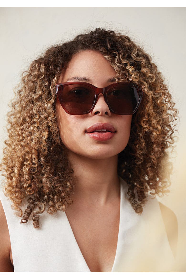 Irena Sunglasses, Alternate, color, Terracotta