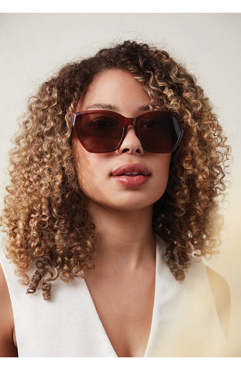 COVRY Irena Sunglasses, Alternate, color, Terracotta