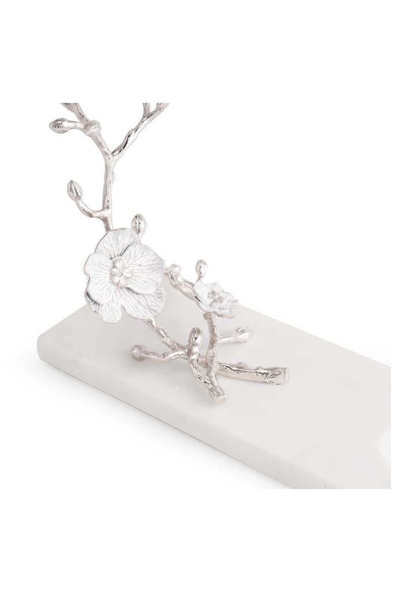Silver Orchid Wine Rest, Alternate, color, SILVER