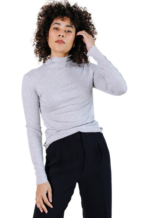 Norma Modal Ribbed Turtleneck