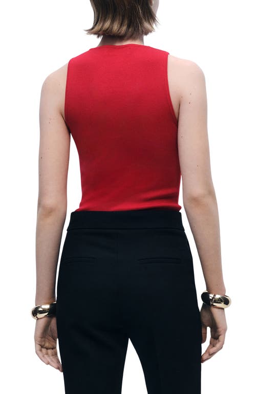 Mango Ikura Bow Cutout Sleeveless Top In Multi