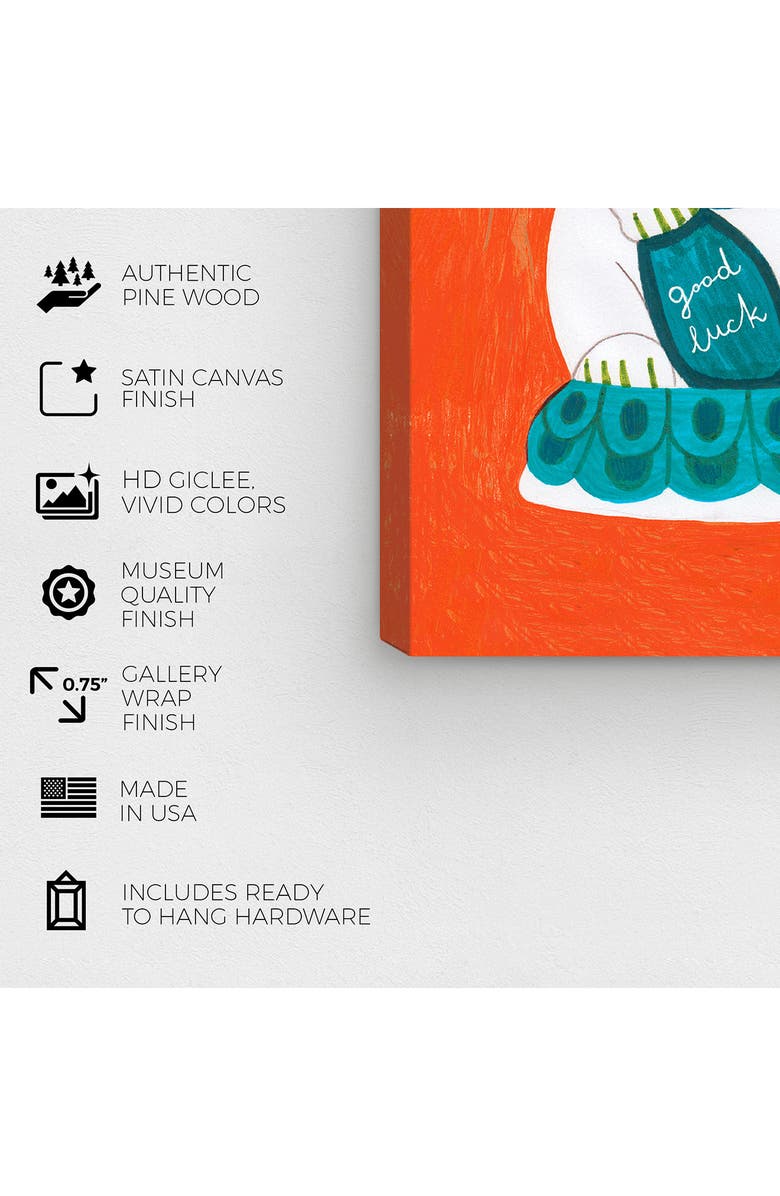 Wynwood Studio Lucky Cat Canvas Wall Decor, Alternate, color,