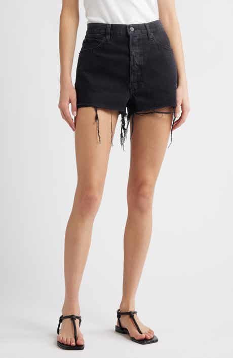 FRAME The Dare High Waist Denim Cutoff Shorts