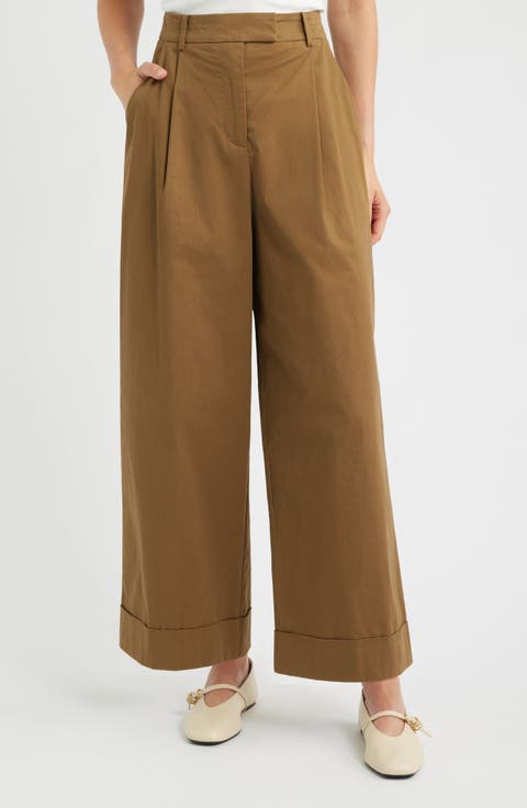 Norfolk High Waist Wide Leg Pants