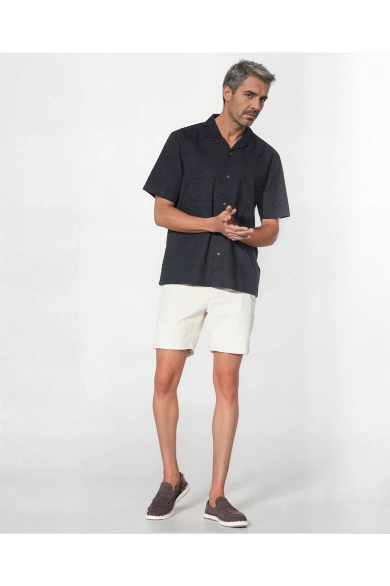 Marina Chevron Shirt, Main, color, Black