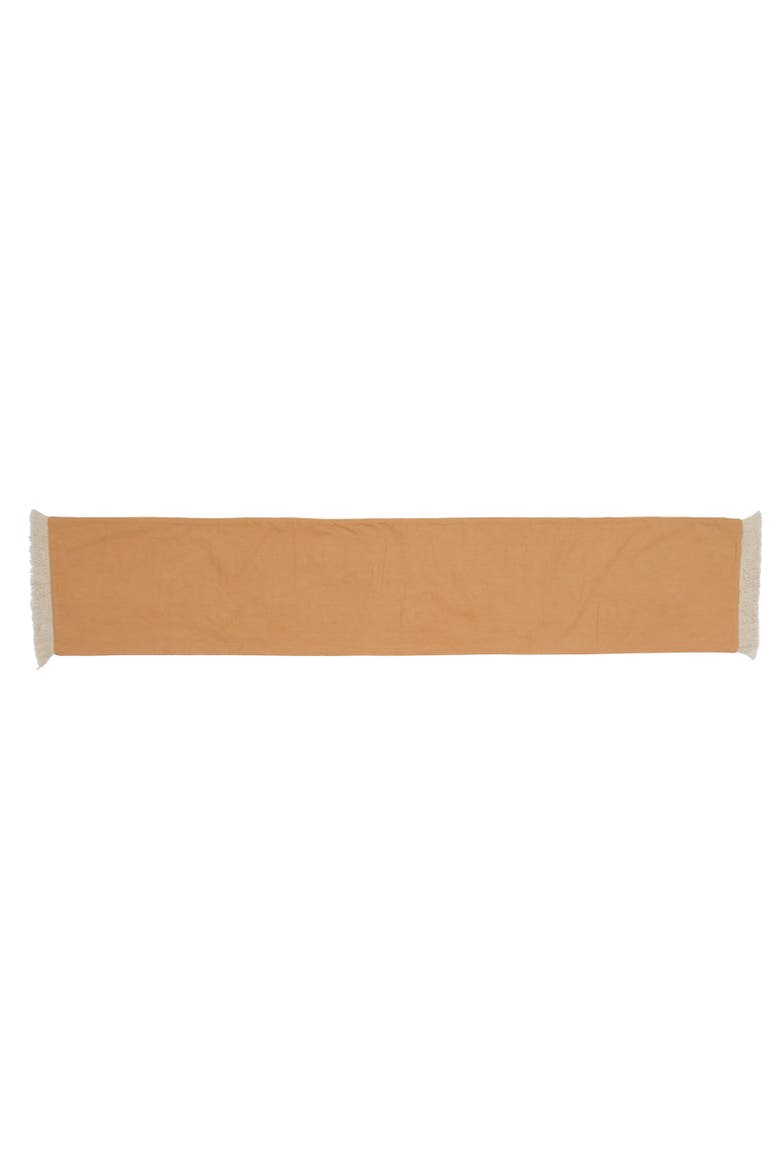 Harvest Floral Fringed and Woven Table Runner 14" x 72", Alternate, color, Beige