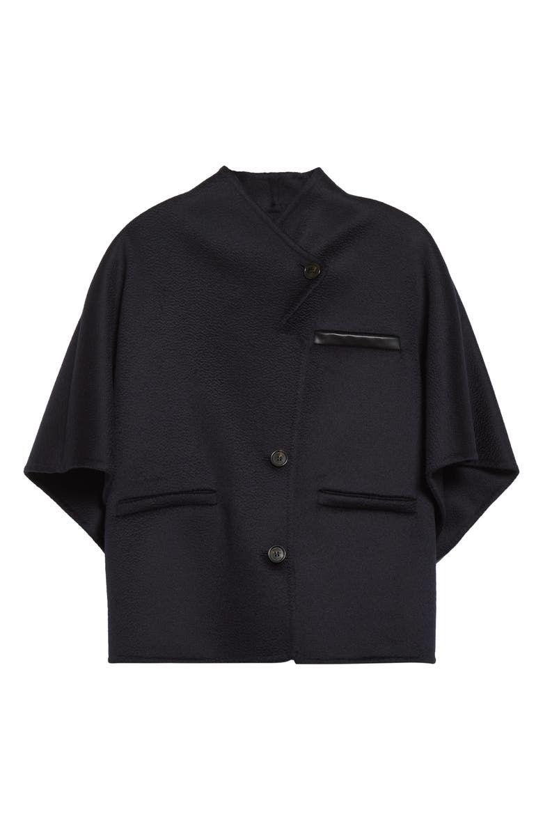 Max Mara Andalo Cashmere Cape, Alternate, color, Blu Marino