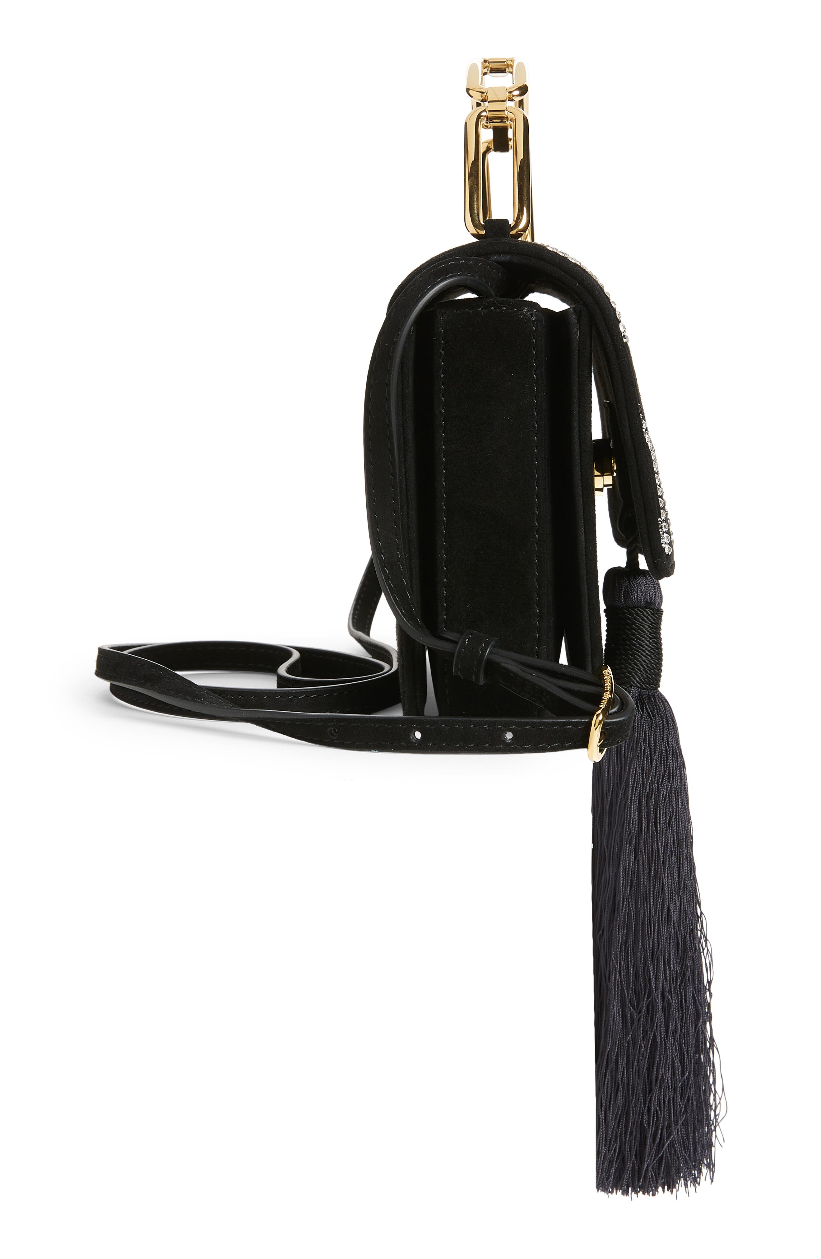 Bienen Davis x Aureta Lynx Crystal Embellished Top Handle Bag, Alternate, color, 