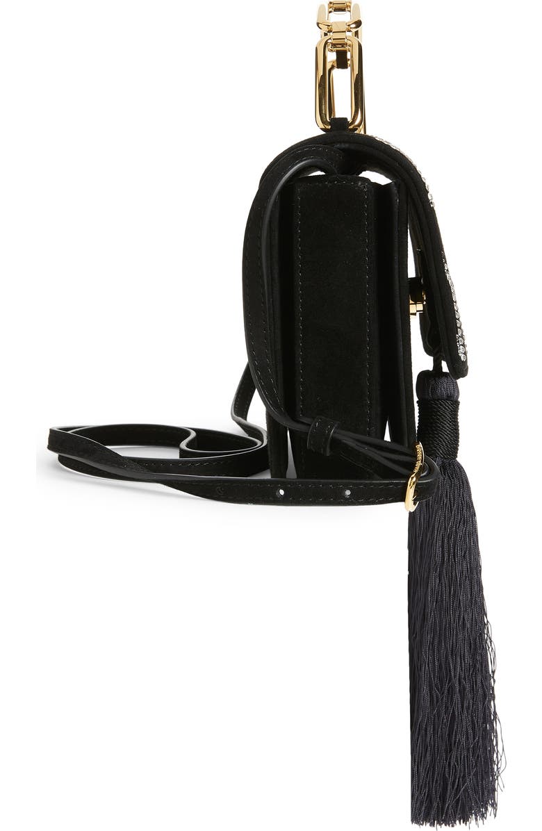 Bienen Davis x Aureta Lynx Crystal Embellished Top Handle Bag, Alternate, color,