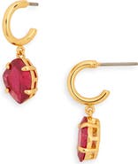 Kate Spade New York treasure trove drop huggie hoop earrings