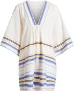lemlem Belkis Cotton Blend Cover-Up Caftan