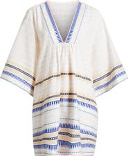 lemlem Belkis Cotton Blend Cover-Up Caftan