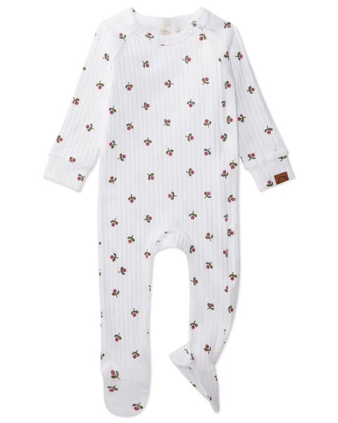 Flower Bud Cotton Rich Footie