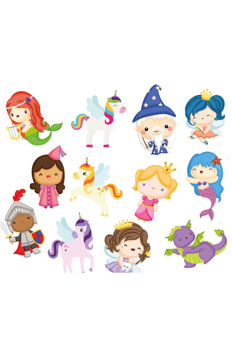 Buddy & Barney Color Changing Bath Time Stickers, Main, color, Multicolored