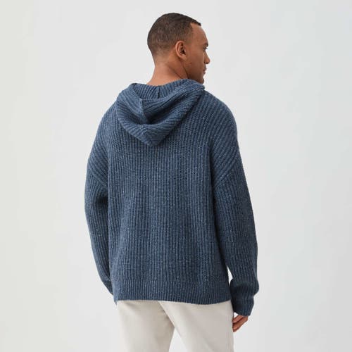 Surfside Supply Co. Stan Knit Hooded Sweater In Navy Heather