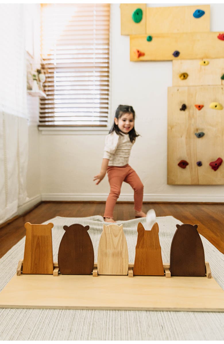 Wonder & Wise by Asweets Zoo Crew Beanbag Toss Playset, Alternate, color, Brown Multi