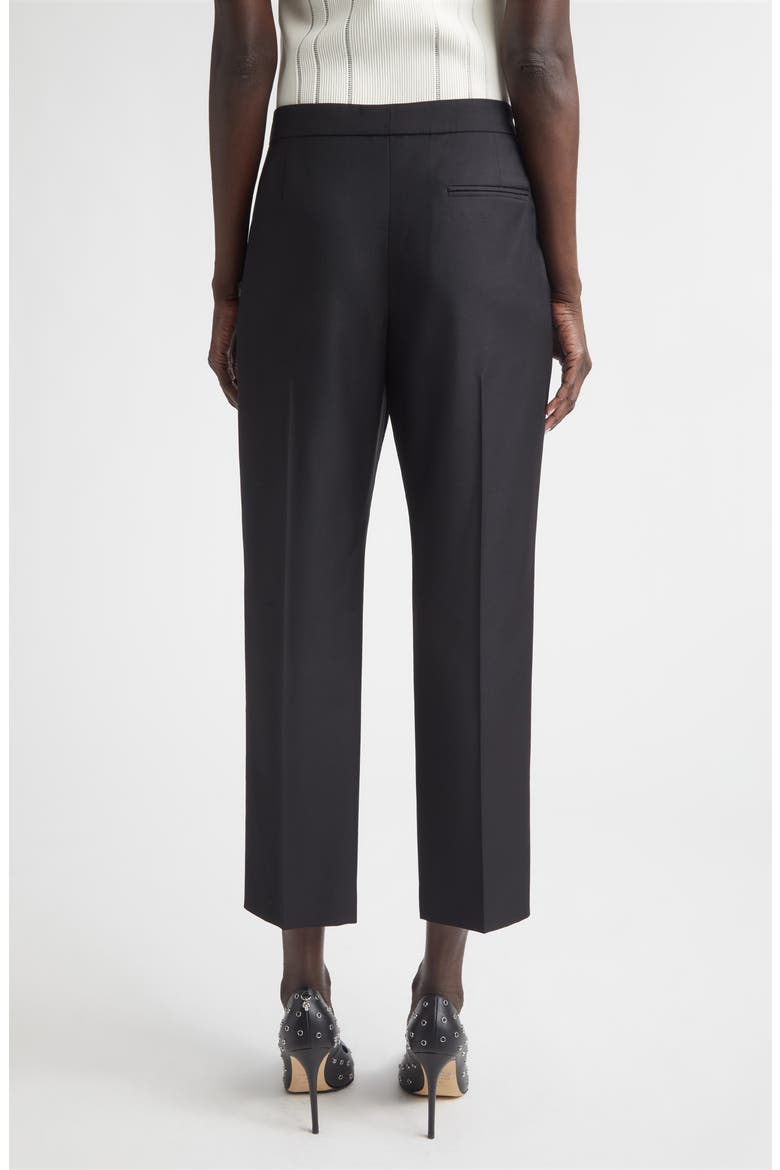 Wool Cigarette Trousers, Alternate, color, BLACK