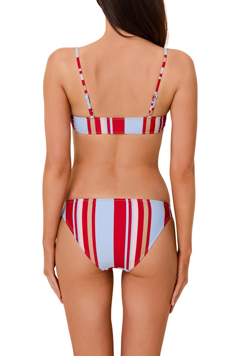 The Daniela Bikini Top, Alternate, color, CRANBERRY COPENHAGEN STRIPE