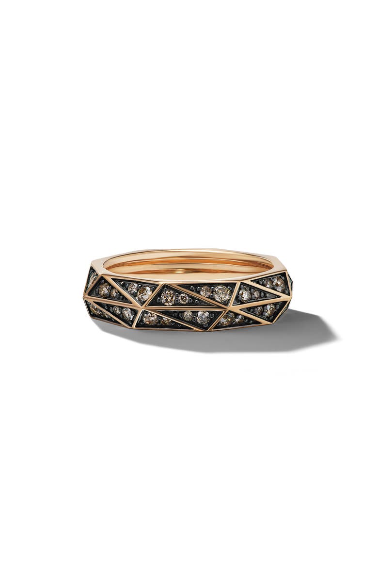 David Yurman Torqued Faceted Band Ring In 18K Rose Gold With Pav david-yurman-torqued-faceted-band-ring-in-18k-rose-gold-with-pav