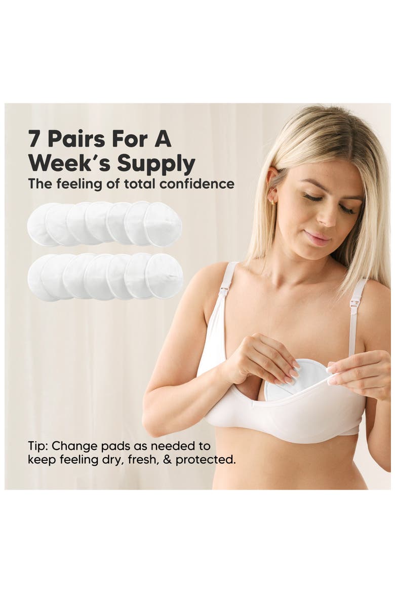 14-Pack Comfy Nursing Pads, Alternate, color, Soft White
