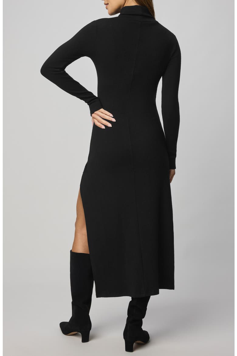 Rylee Turtleneck Long Sleeve Dress, Alternate, color, BLACK