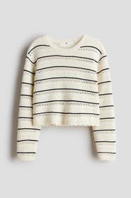 H&M Pointelle-knit Cotton Jumper
