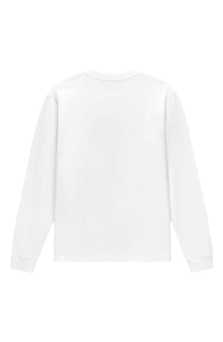 RtA Lawrence Glitch Logo Long Sleeve T-Shirt, Alternate, color, White Glitch Logo