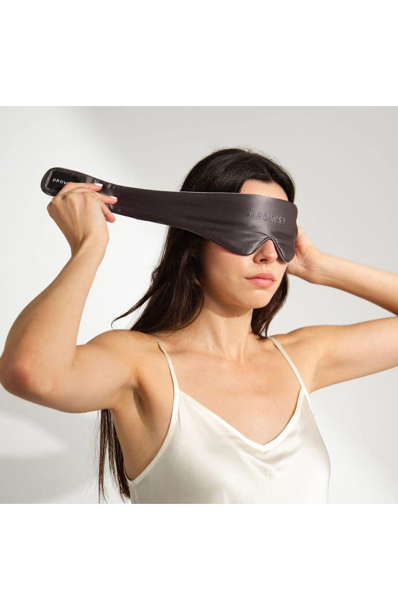 Drowsy Sleep Co. Damask Rose Featherweight Sleep Mask, Alternate, color, Moonlight Shadow