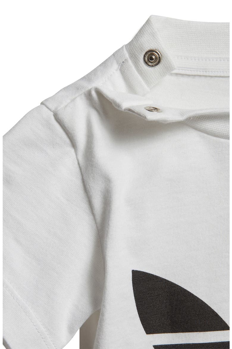 Trefoil T-Shirt, Alternate, color, WHITE/ BLACK
