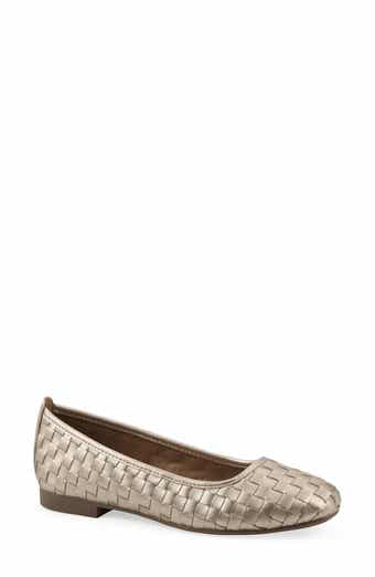 Boccie Woven Leather Ballet Flat
