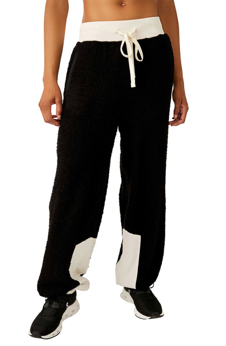 FP Movement by Free People Cuddle Up Fleece Tie Waist Pants, Main, color, 