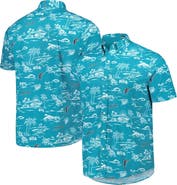 Reyn Spooner Men's Reyn Spooner Teal Miami Marlins Kekai Button-Down Shirt