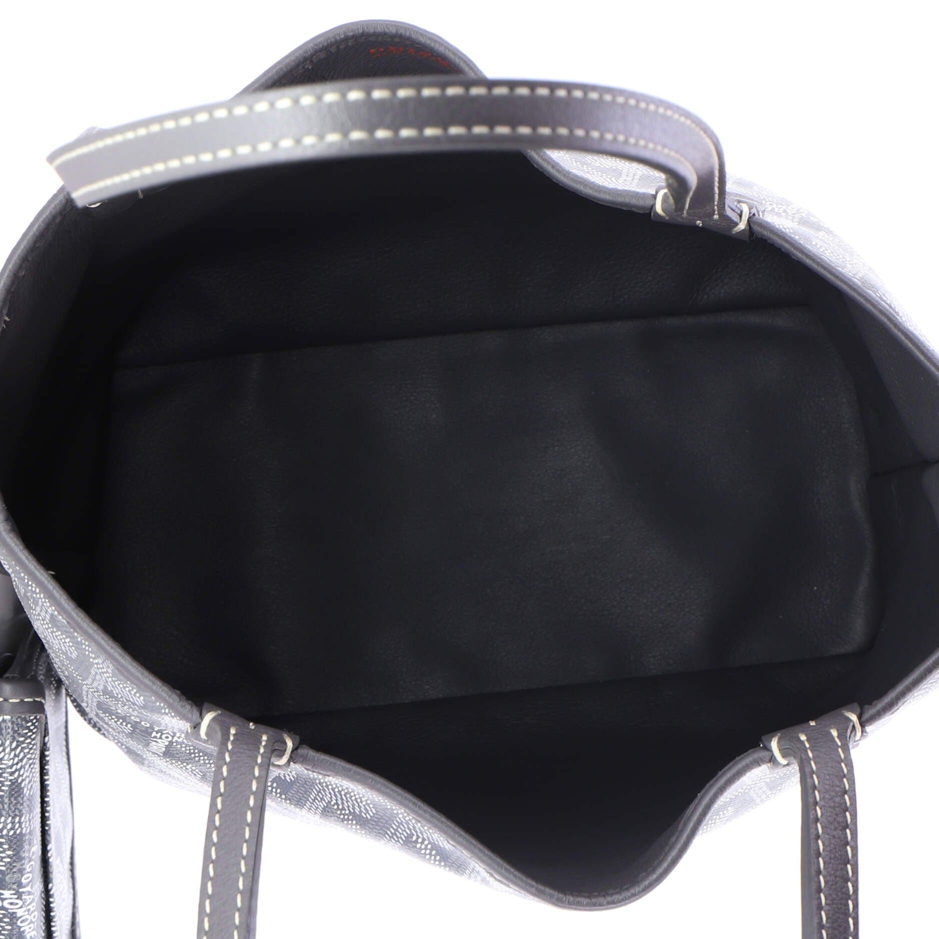 Pre-Owned Goyard Anjou Reversible Tote Coated Canvas Mini, Alternate, color, Gray