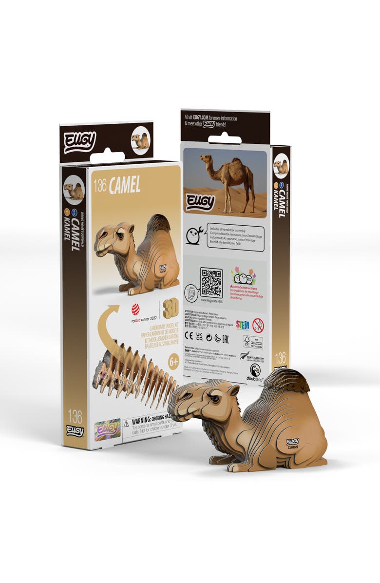 Eugy Puzzles Camel 3D Puzzle - contains 40 puzzle pieces, Main, color, NO COLOR