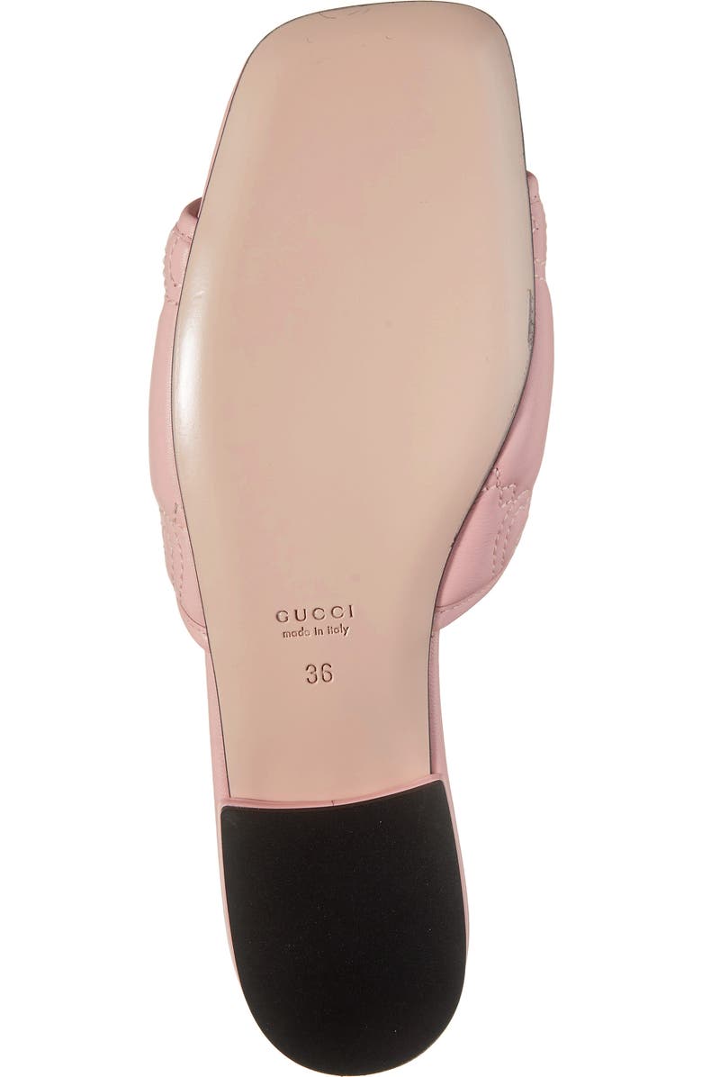 Gucci Jolie GG Matelassé Slide Sandal, Alternate, color, Perfect Pink