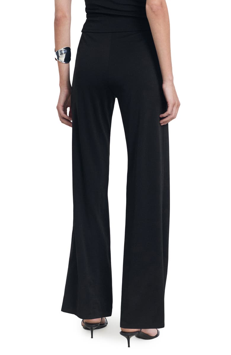 MANGO Straight Leg Pants, Alternate, color, Black