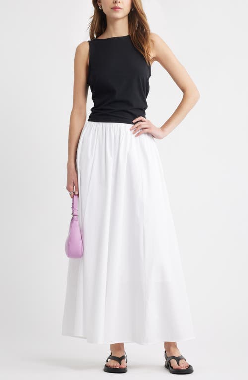 Open Edit Drape Back Sleeveless Top In Black