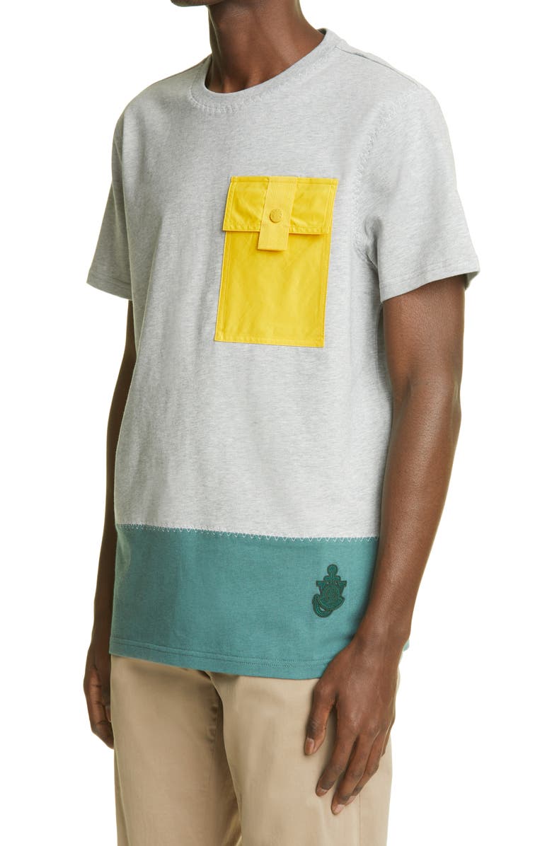 Moncler Genius 1 Moncler JW Anderson Colorblock Pocket T-Shirt, Alternate, color, 