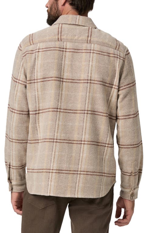 Paige Seymore Brushed Cotton Overshirt In Brown
