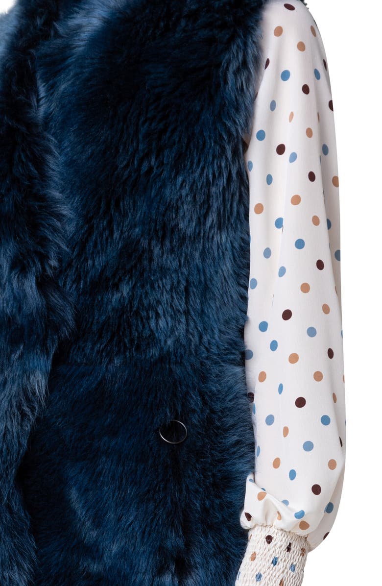 Akris punto Genuine Shearling Vest, Alternate, color, 